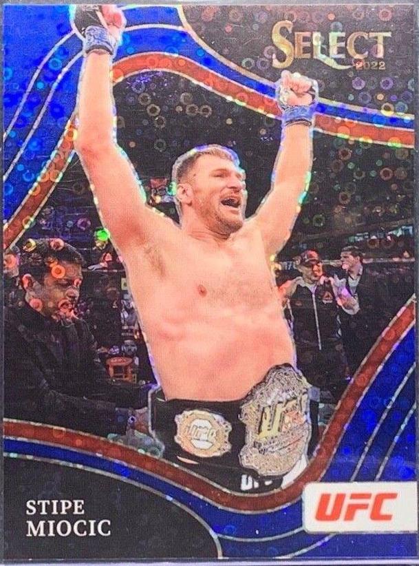 Stipe Miocic 2022 Panini Select UFC Octagonside #289 Blue Disco