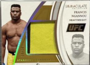 Francis Ngannou 2021 Panini Immaculate UFC Base #79 Gold
