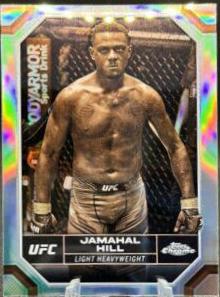 Jamahal Hill 2024 Topps Chrome UFC Base #89 Sepia Refractor