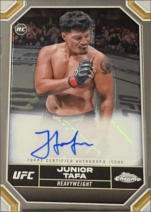 Junior Tafa 2024 Topps Chrome UFC Chrome Rookie Autographs #CRA-JTA Superfractor