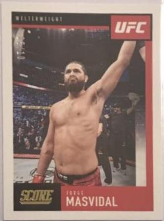 Jorge Masvidal 2021 Panini Chronicles UFC Base Score #99 Gold