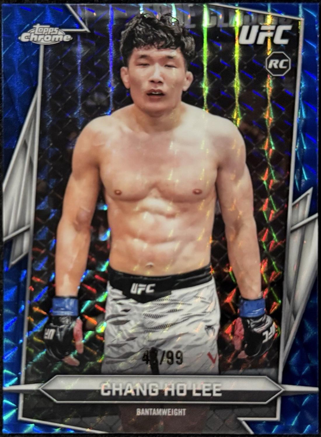 Chang Ho Lee 2026 Topps Chrome UFC Base #139 Blue Geometric Refractor