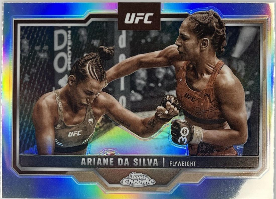 Ariane da Silva 2025 Topps Chrome UFC Base #165 Sepia Refractor