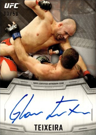 Glover Teixeira 2014 Topps UFC Knockout Autographs #KA-GT Red