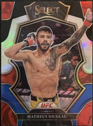 Matheus Nicolau 2023 Panini Select UFC Premier Level #196 Blue Disco