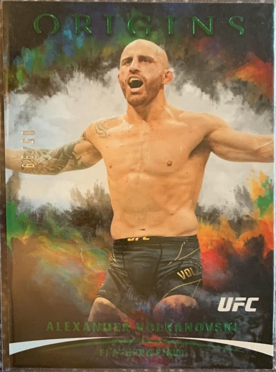 Alexander Volkanovski 2022 Panini Chronicles UFC Base Origins #139 Green