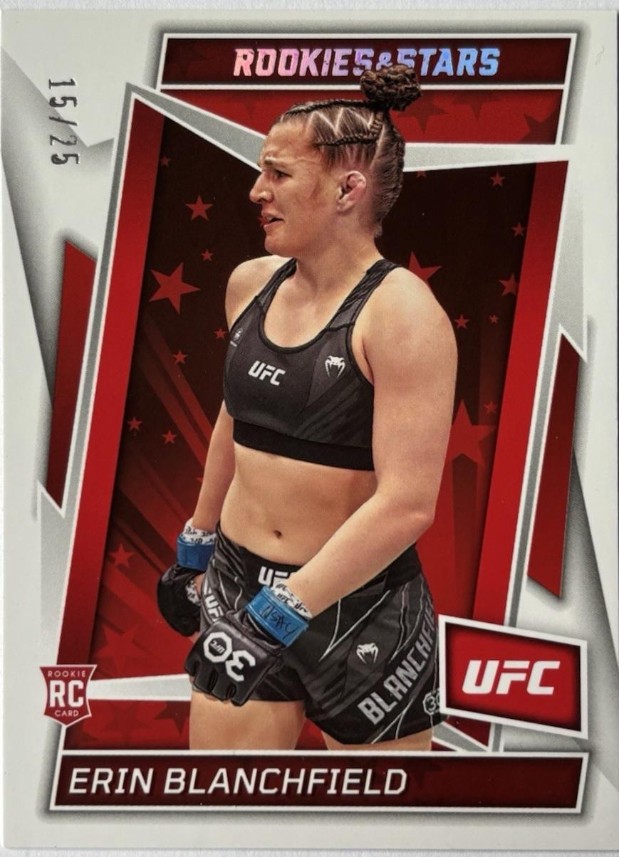 Erin Blanchfield 2023 Panini Chronicles UFC Base Rookies and Stars #188 Platinum