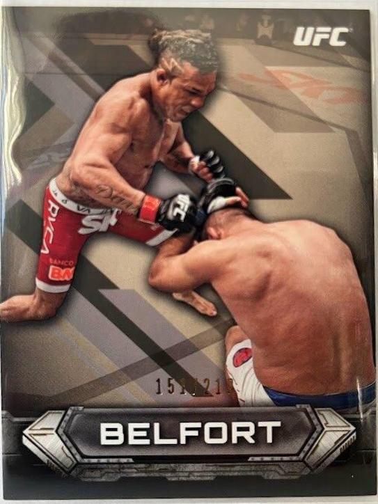 Vitor Belfort 2014 Topps UFC Knockout Base #65 Gold