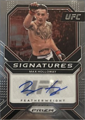 Max Holloway 2021 Panini Prizm UFC Signatures #14 Black