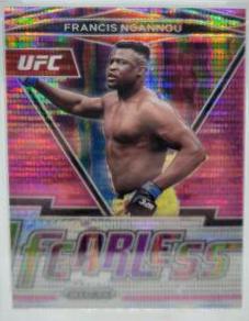 Francis Ngannou 2022 Panini Prizm UFC Fearless #15 Pink Pulsar