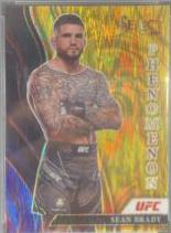 Sean Brady 2022 Panini Select UFC Phenomenon #5 Gold Flash