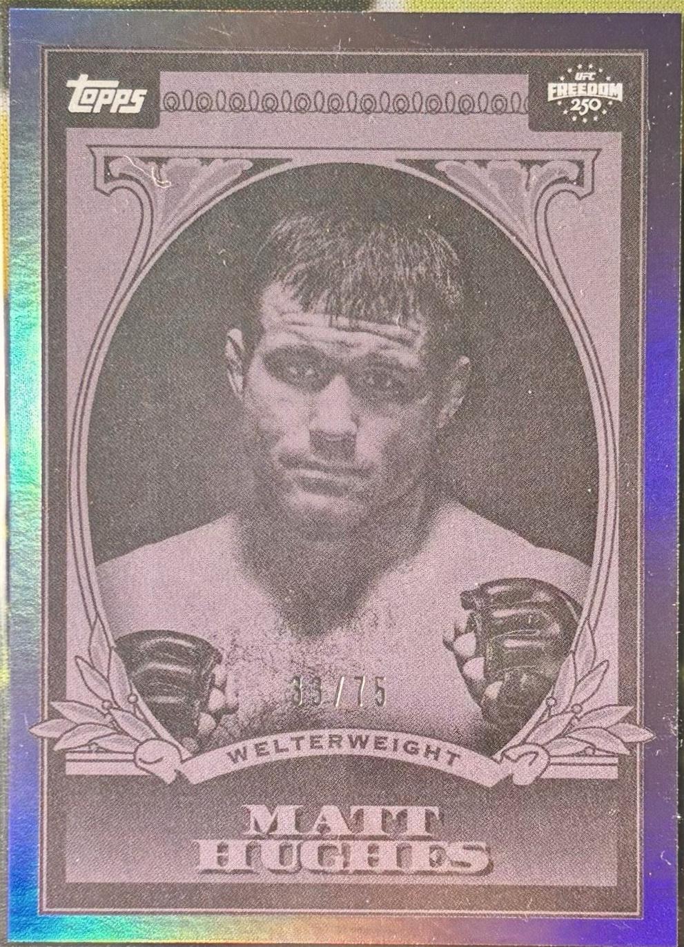 Matt Hughes 2026 Topps UFC Freedom 250 UFC Dollar #UD-10 Purple