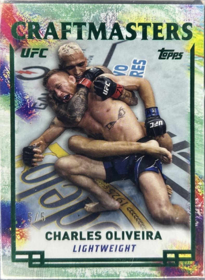 Charles Oliveira 2024 Topps Knockout UFC Craftmasters #CRM-7 Emerald