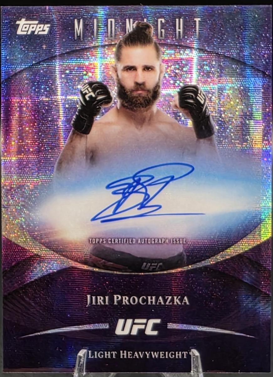 Jiri Prochazka 2026 Topps Midnight UFC Base Autographs #BAV-JI Moon Beam