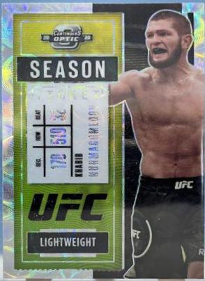 Khabib Nurmagomedov 2021 Panini Chronicles UFC Base Contenders Optic Season Ticket #265 Asia