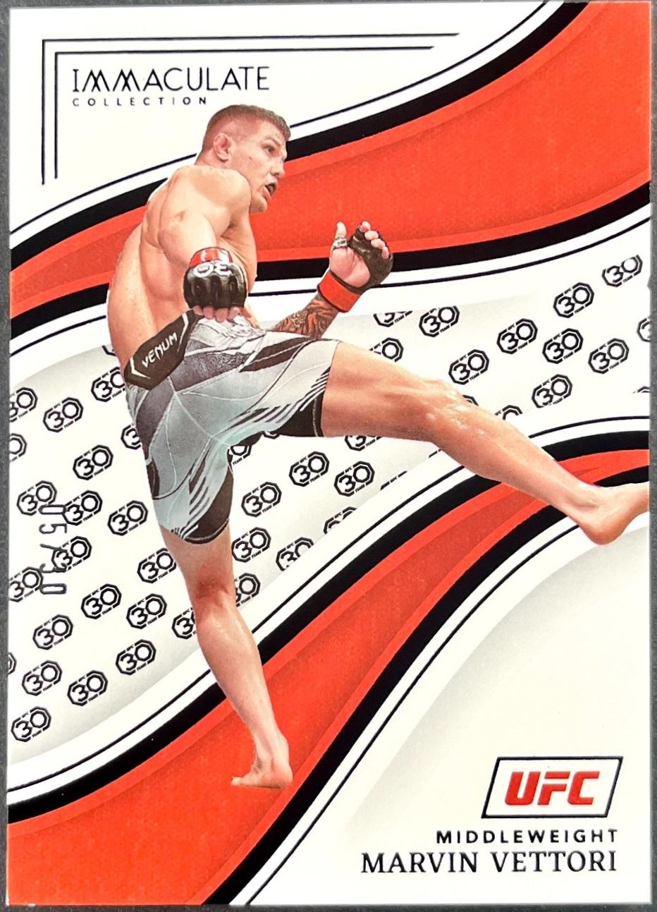 Marvin Vettori 2023 Panini Immaculate Collection UFC Base #98 30th Anniversary