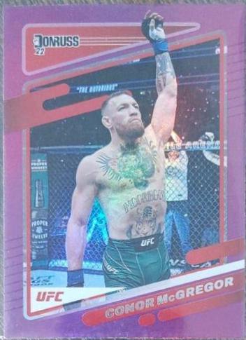 Conor McGregor 2022 Panini Donruss UFC Base #27 Purple Laser