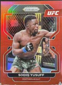 Sodiq Yusuff 2022 Panini Prizm UFC Base #192 Red
