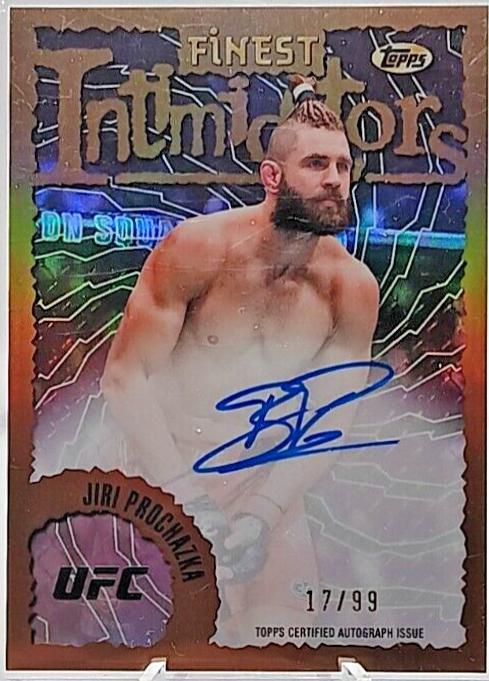 Jiri Prochazka 2024 Topps Finest UFC Intimidators Autographs #IA-JPR Refractor