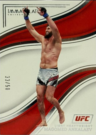 Magomed Ankalaev 2023 Panini Immaculate Collection UFC Base #31 Purple