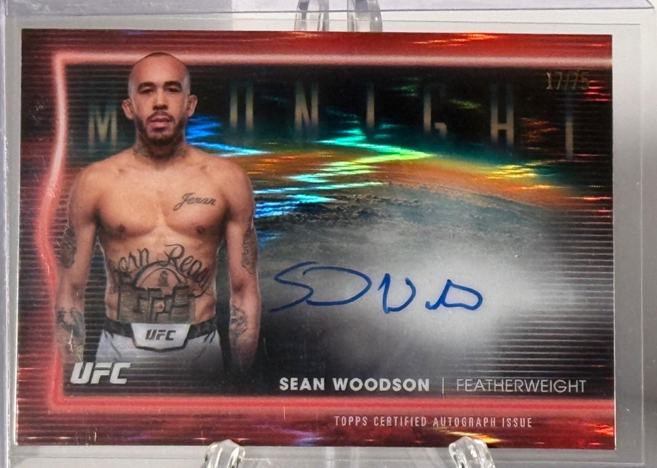 Sean Woodson 2025 Topps Midnight UFC Horizon Signatures #HNS-SW Dusk