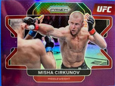 Misha Cirkunov 2022 Panini Prizm UFC Base #28 Purple