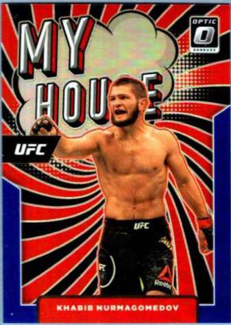 Khabib Nurmagomedov 2022 Panini Donruss Optic UFC My House #15 Blue