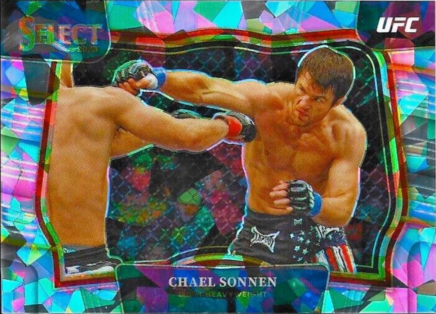 Chael Sonnen 2023 Panini Select UFC Octagonside #226 Cracked Ice