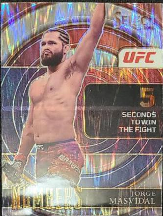 Jorge Masvidal 2022 Panini Select UFC Select Numbers #19 Silver