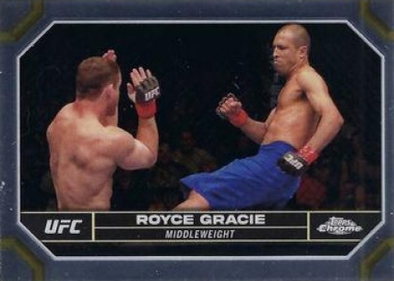 Royce Gracie 2024 Topps Chrome UFC Base #170 Aqua Refractor