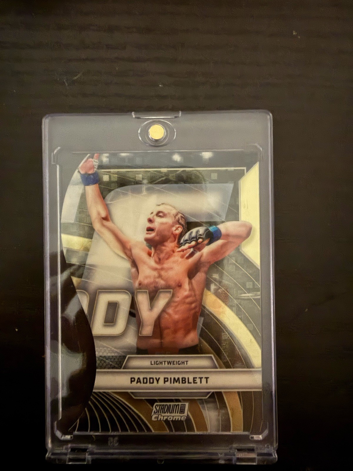 Paddy Pimblett 2025 Topps Stadium Club UFC Hype Machines #HM-18 Gold Rainbow