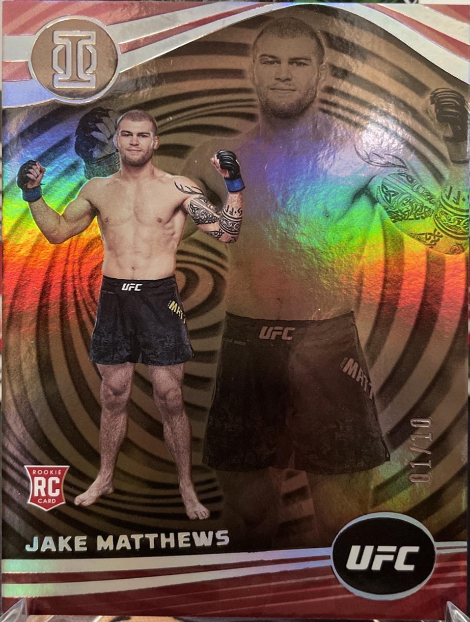 Jake Matthews 2023 Panini Chronicles UFC Base Illusions #266 Gold