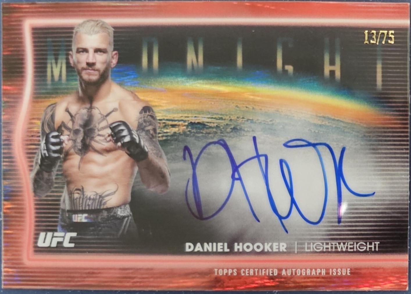 Dan Hooker 2025 Topps Midnight UFC Horizon Signatures #HNS-DH Dusk