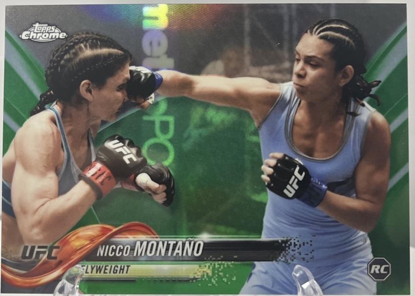 Nicco Montaño 2018 Topps Chrome UFC Base #12 Green