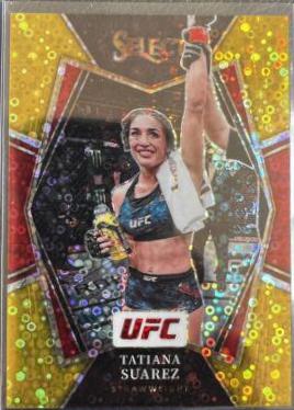 Tatiana Suarez 2022 Panini Select UFC Premier Level #198 Gold Disco