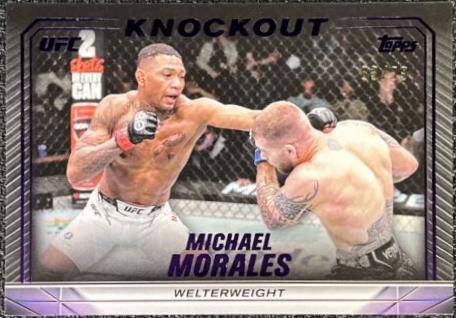 Michael Morales 2024 Topps Knockout UFC Base #16 Purple