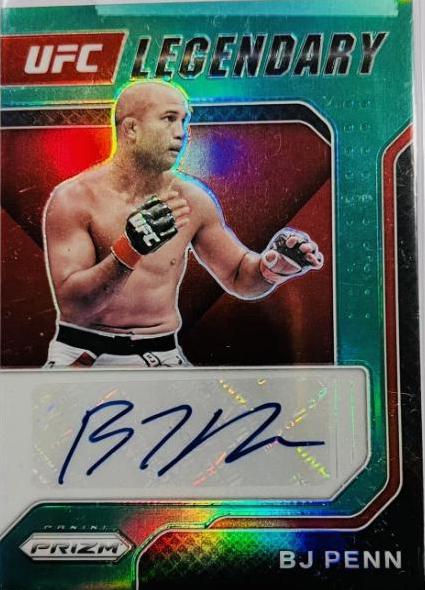 BJ Penn 2022 Panini Prizm UFC Legendary Signatures #16 White Sparkle