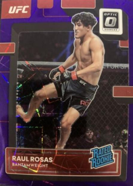 Raul Rosas 2023 Panini Donruss Optic UFC Base #115 Purple Velocity