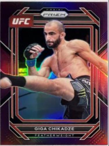 Giga Chikadze 2023 Panini Prizm UFC Base #137 Purple