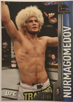 Khabib Nurmagomedov 2015 Topps UFC Champions Base #104 Blue