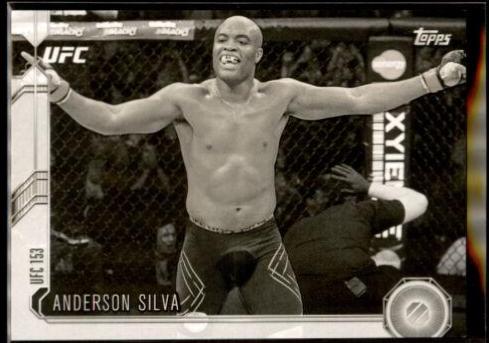 Anderson Silva 2015 Topps UFC Chronicles Base #175 Black and White