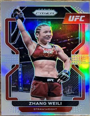 Zhang Weili 2022 Panini Prizm UFC Base #122 Silver