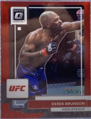 Derek Brunson 2023 Panini Donruss Optic UFC Base #92 Red