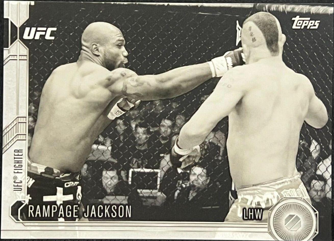Quinton Jackson 2015 Topps UFC Chronicles Base #41 Black and White