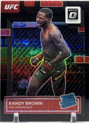 Randy Brown 2023 Panini Donruss Optic UFC Base #105 Black Pandora