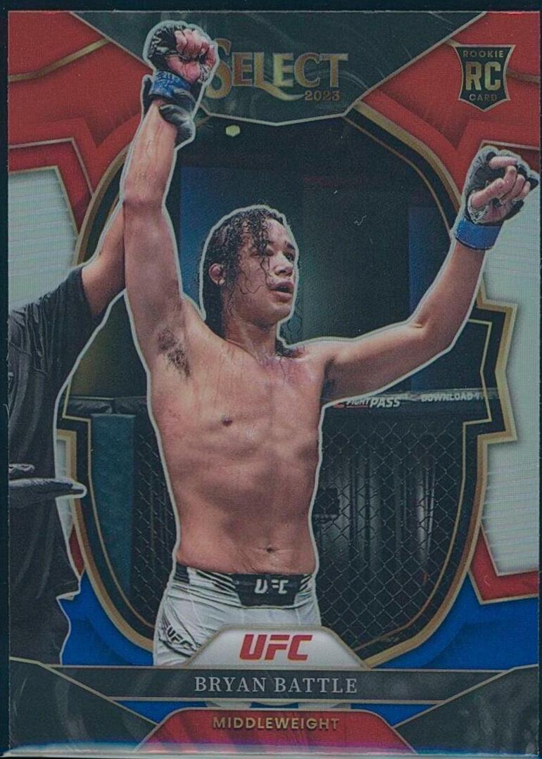 Bryan Battle 2023 Panini Select UFC Concourse #60 Red Blue Prizm