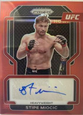 Stipe Miocic 2022 Panini Prizm UFC Signatures #12 Red