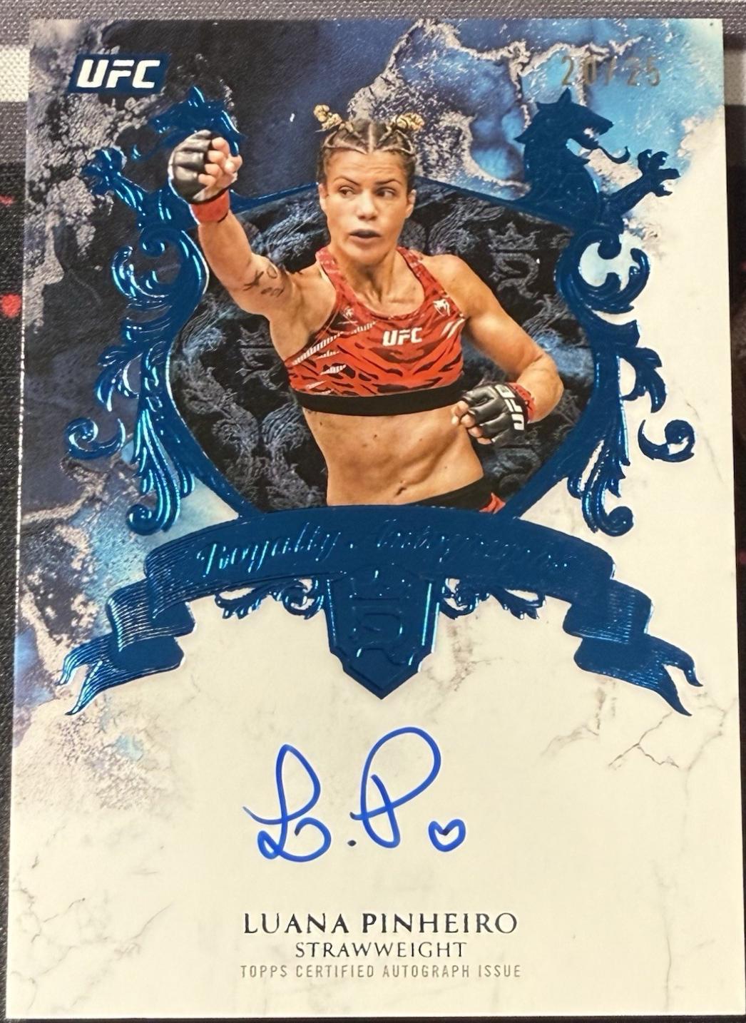 Luana Pinheiro 2025 Topps Royalty UFC Royalty Autographs #RY-LP Blue