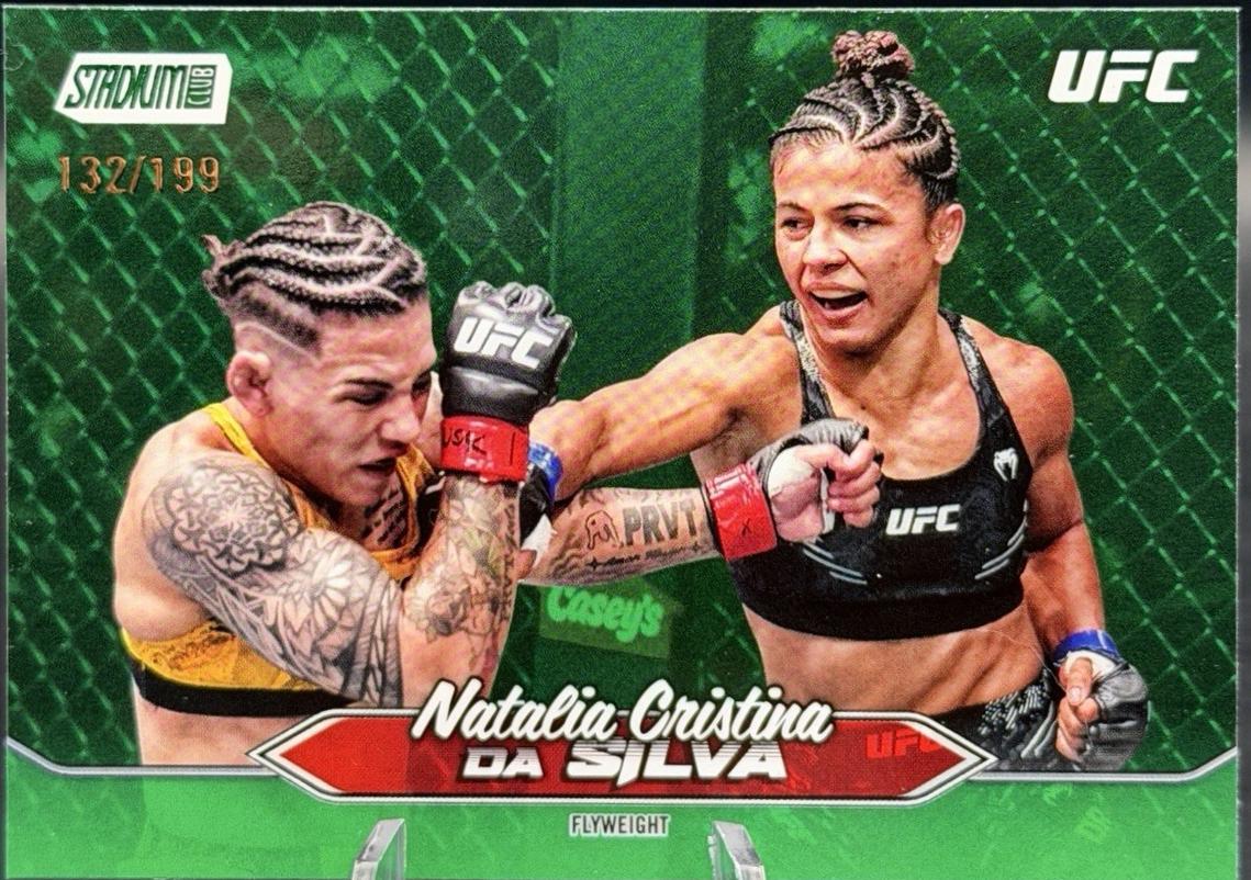 Natalia Silva 2025 Topps Stadium Club UFC Base #60 Green
