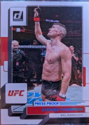 Stephen Thompson 2023 Panini Donruss UFC Base #139 Press Proof Silver